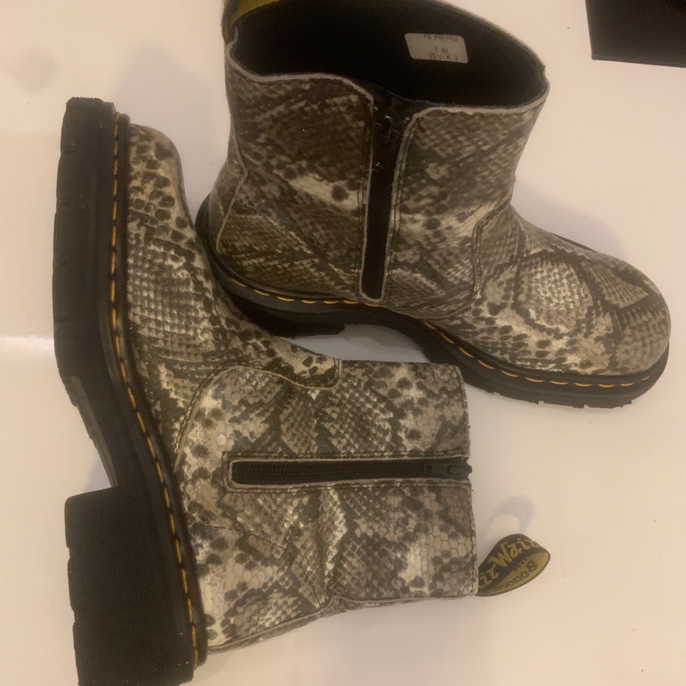 Rare Python Dr. Martens ankle boots